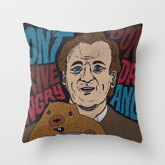 Don't Drive Angry Throw Pillow