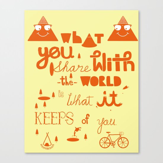 keeps of you Canvas Print
