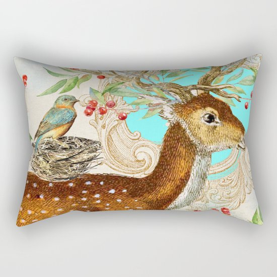 Winter animal #12 Rectangular Pillow