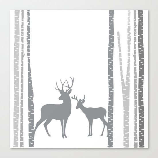 Lonely Deer No. 2 Canvas Print