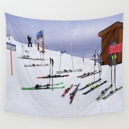Skiers can't read ;o) Wall Tapestry