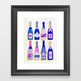French Champagne Collection – Indigo Framed Art Print