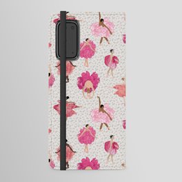Dance of the Peony Flowers  - with White background Android Wallet Case