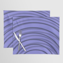 Very Peri Imperfect Rainbow Arch Lines Placemat