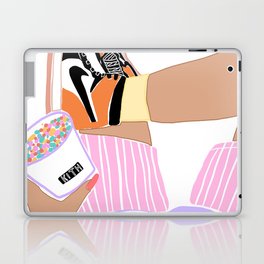 Kith x Jordan 1 High Shattered Backboard Sneakerhead & Streetwear Fashion Print Laptop & iPad Skin