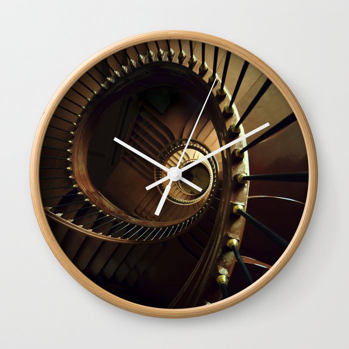 Chocolate spiral staircase Wall Clock