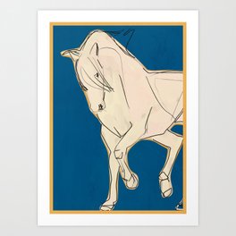 White Horse 5 Art Print