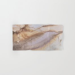 Abstract Watercolor Art In Earth Tones Hand & Bath Towel