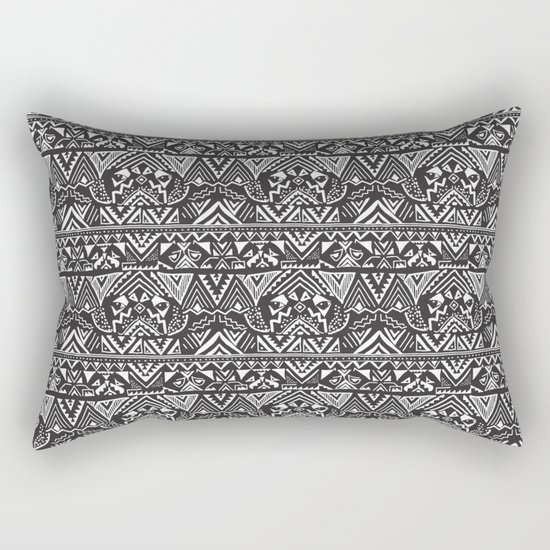 Pug Tribal Rectangular Pillow