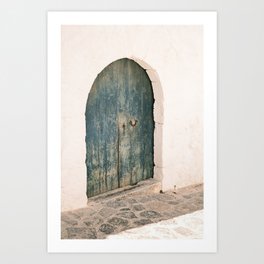 Old Green door // Ibiza Travel Photography Art Print