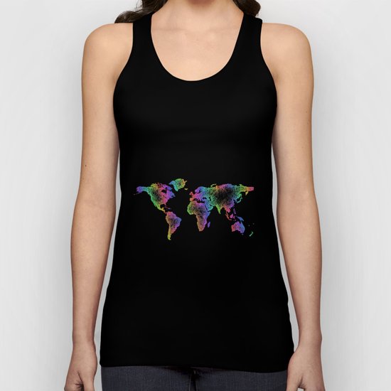 World map Unisex Tank Top