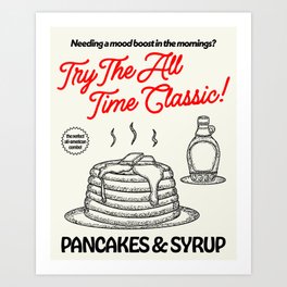 Pancakes & Syrup Art Print