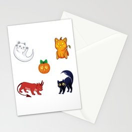 Halloween Cats Stationery Cards