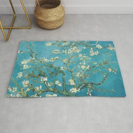 Almond Blossoms by Vincent van Gogh Area & Throw Rug