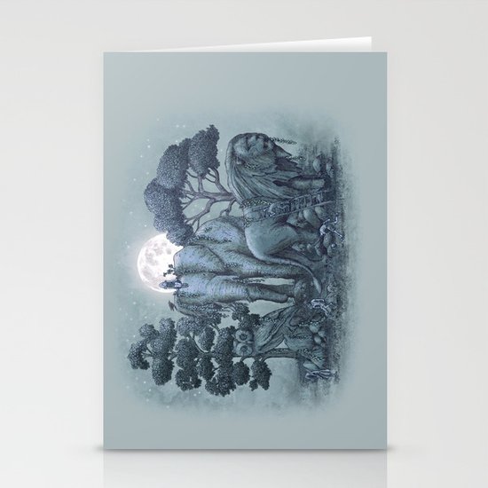 Midnight in the Stone Garden (colour option) Stationery Cards
