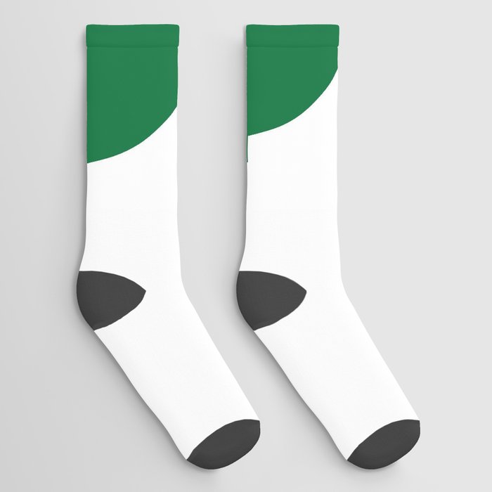 8 (Olive & White Number) Socks