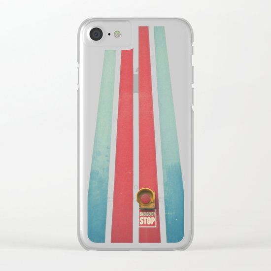 Emergency Stop Clear iPhone Case