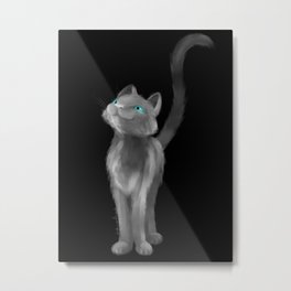 Cat Ghost Metal Print