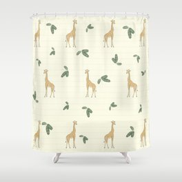 giraffe safari pattern Shower Curtain