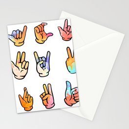 ARM GESTURES Stationery Cards