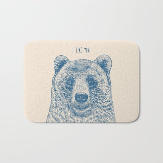 Bear (Ivory) Bath Mat