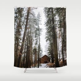 Cabin in the Woods Shower Curtain