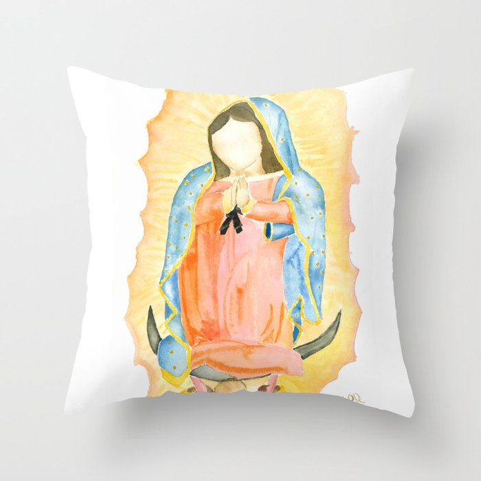 Our Lady of Guadalupe  Throw Pillow