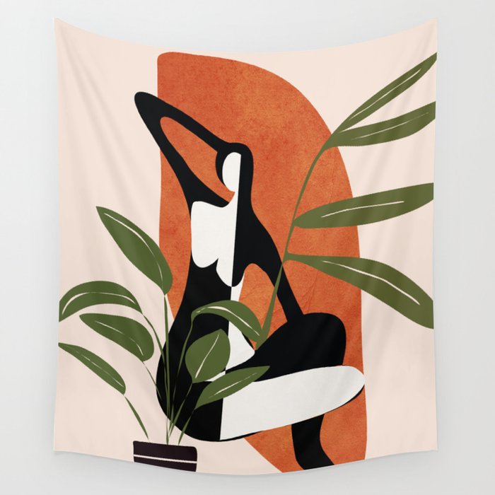 Abstract Female Figure 20 Wall Tapestry