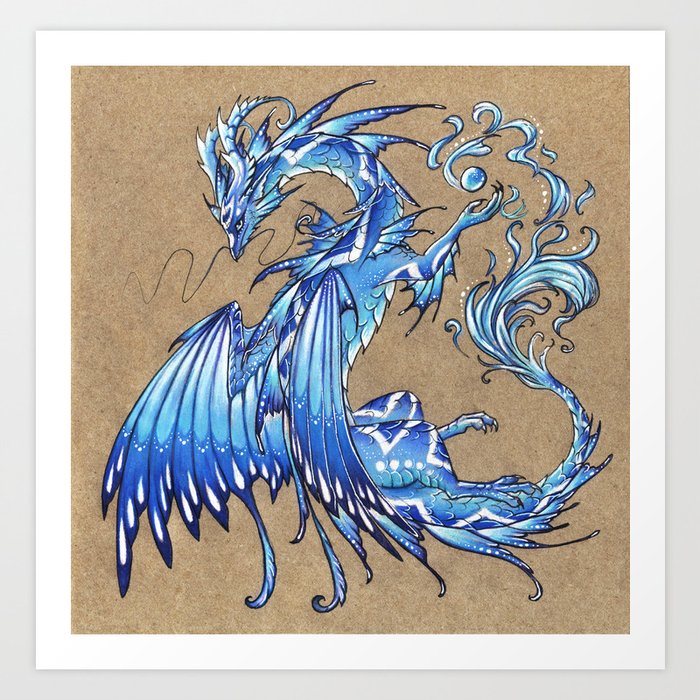 water dragon art