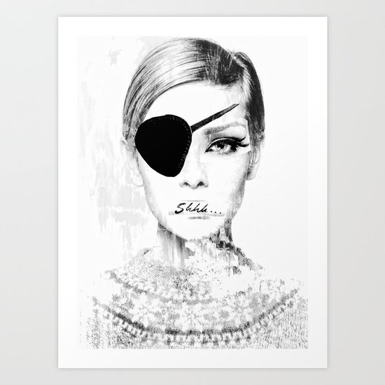 shhh... Art Print