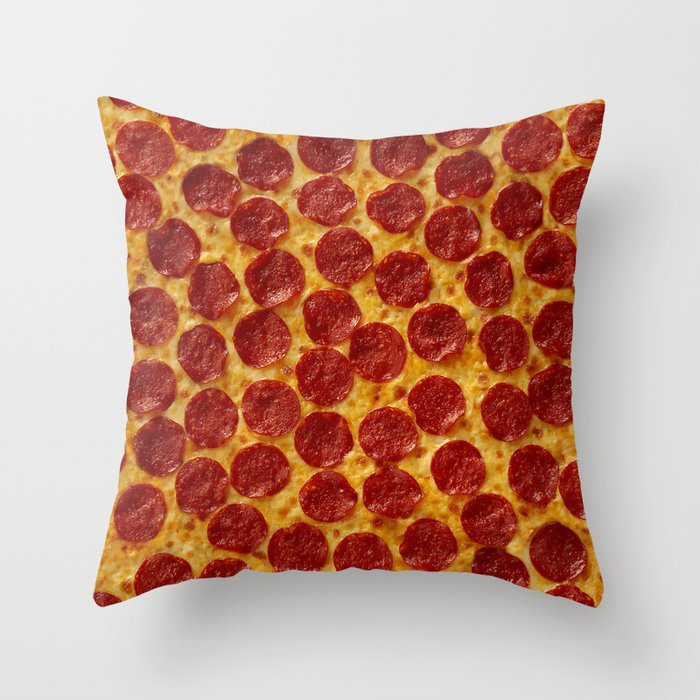 Pizza Pepperoni Throw Pillow