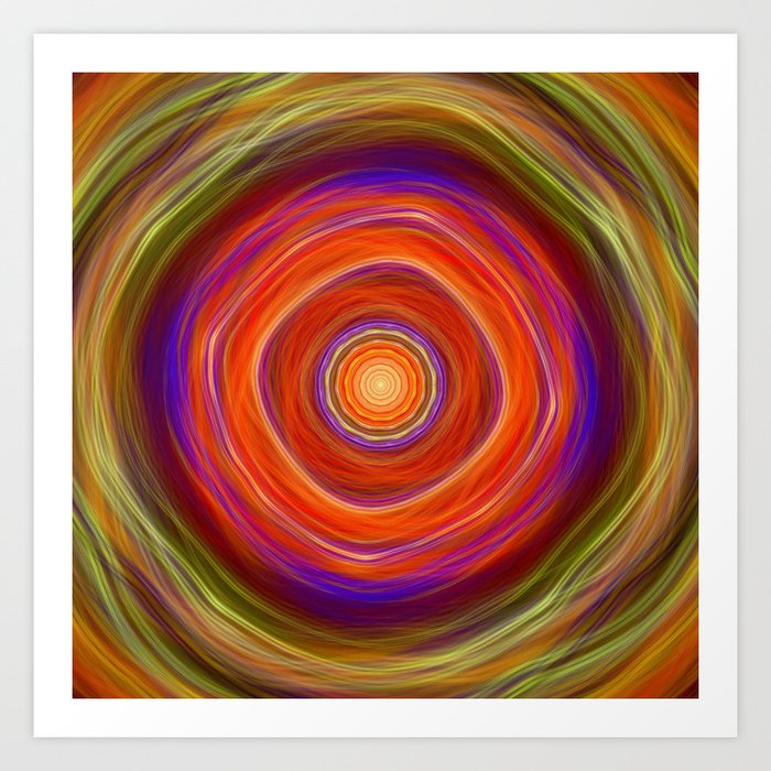In The Heat Of The Summer Colourful Fractal Abstract Art Print By