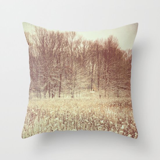 Winter White Throw Pillow