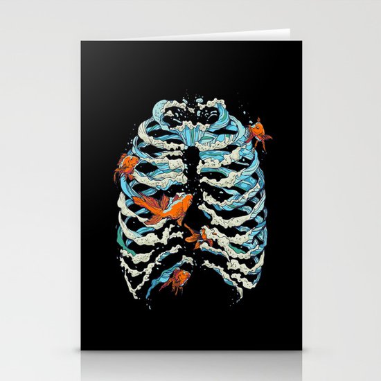 FISH BONE Stationery Cards