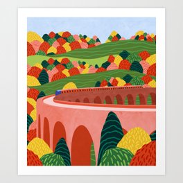 Autumn Express Art Print