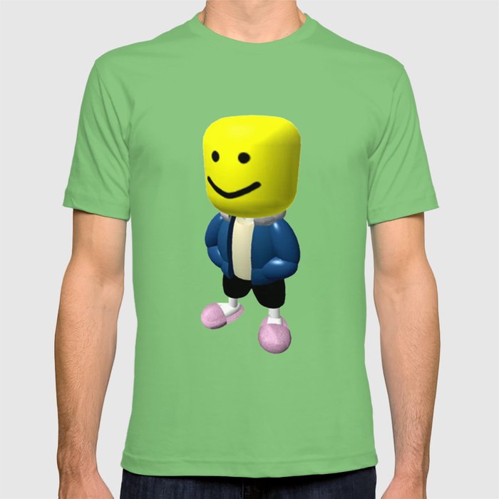 Roblox Oof Head Sans T Shirt By Comanrasta Society6 - roblox long yellow head