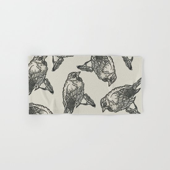 Bird Print Hand & Bath Towel