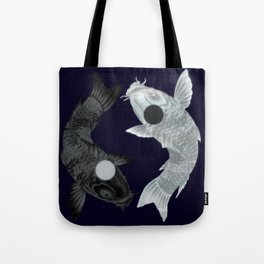 Yin Yang Koi Tote Bag