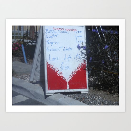 love life it's free Art Print