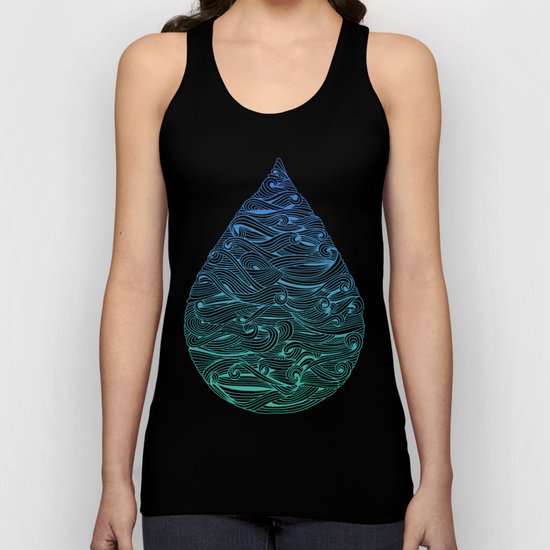 Ombré Droplet Unisex Tank Top