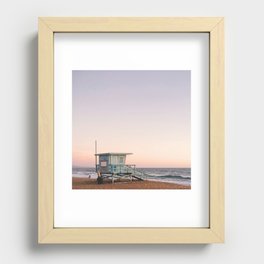 Lifeguard House, Manhattan Beach Recessed Framed Print