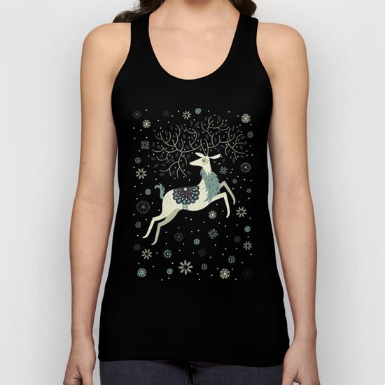Prancing Reindeer Unisex Tank Top