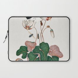 Cyclamen, Northern dune tiger beetle, Leaf beetle, Flesh fly and Wasp beetle from the Natural History Cabinet of Anna Blackburne Laptop Sleeve