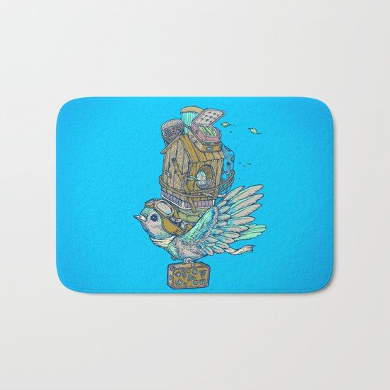 Bird Migration Bath Mat