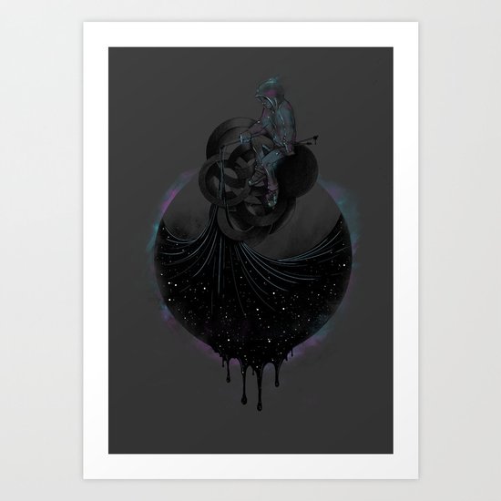 Paint the Black Hole Blacker Art Print