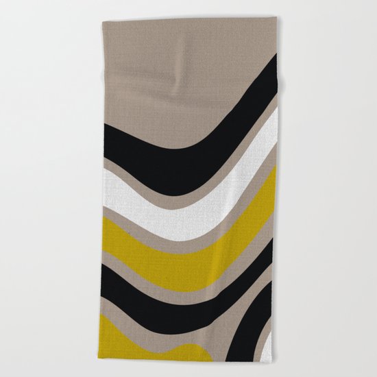 WAVES 2# ABSTRACT Beach Towel