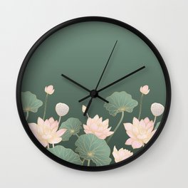 Lotus Love Wall Clock