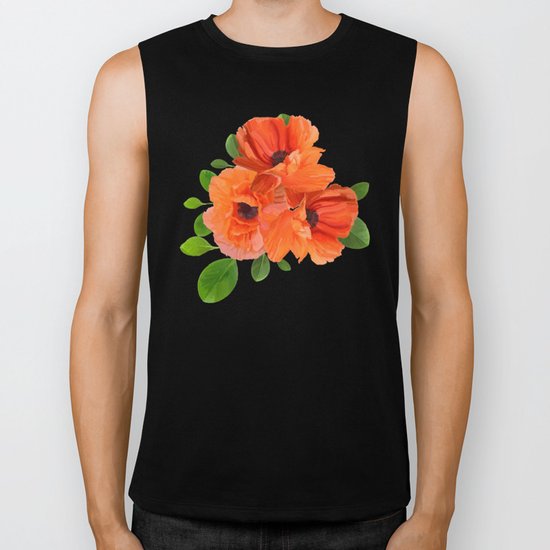 Poppies Biker Tank