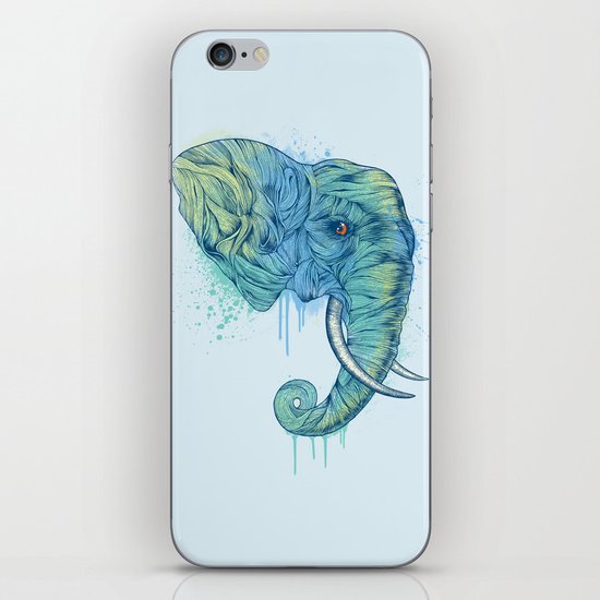 Elephant Portrait iPhone Skin