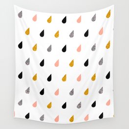 Raindrops Wall Tapestry